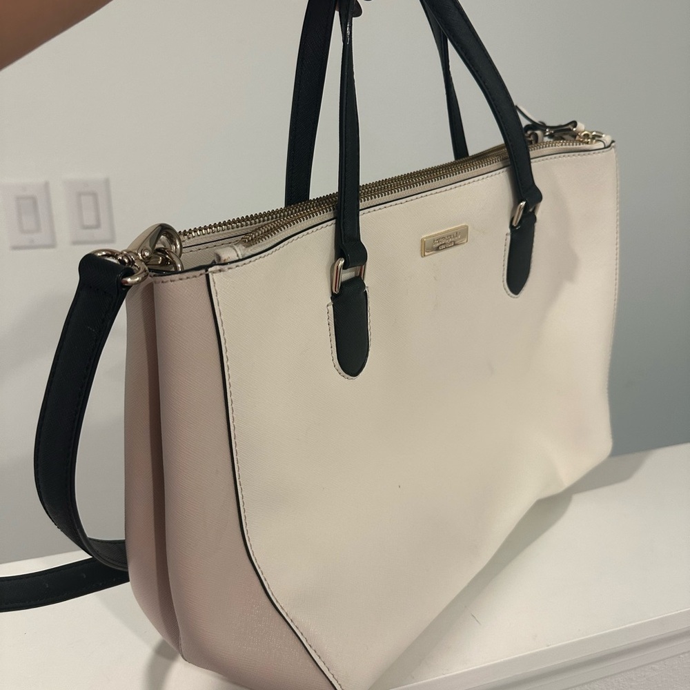 Elegant Black and Cream Women's Tote Bag